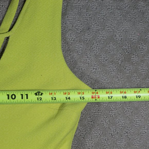 MinkPink Size Small Chartreuse Fit & Flare Dress NWOT - Picture 4 of 5